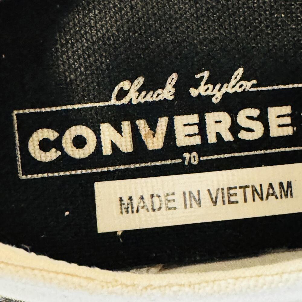 Converse Shoes Womens 5 White Chuck Taylor All Star 70 Low Top Splatter Sneakers - Picture 11 of 12